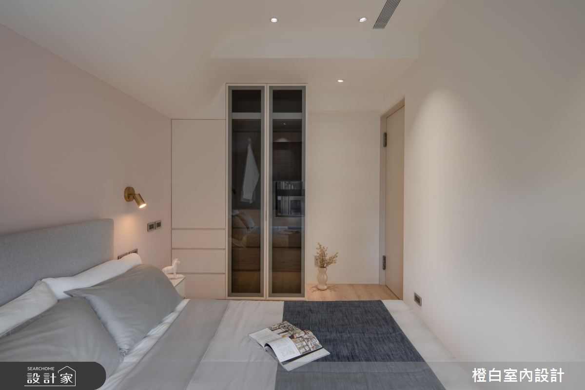 16坪新成屋(5年以下)＿混搭風臥室案例圖片＿橙白室內裝修設計工程有限公司＿橙白_113富宇上城之41