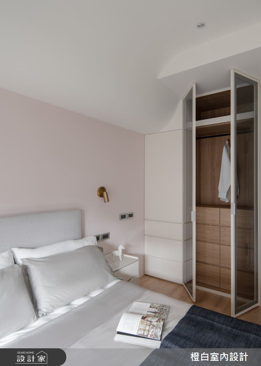 16坪新成屋(5年以下)＿混搭風臥室案例圖片＿橙白室內裝修設計工程有限公司＿橙白_113富宇上城之43