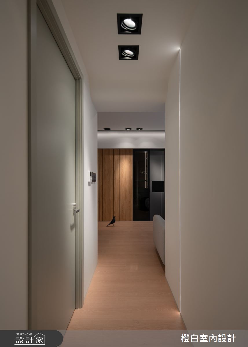 26坪新成屋(5年以下)＿混搭風走廊案例圖片＿橙白室內裝修設計工程有限公司＿橙白_114富宇上城之18