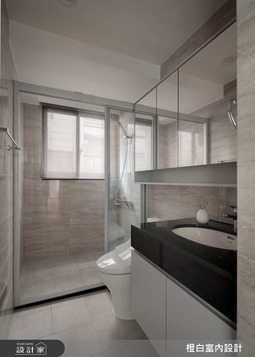 26坪新成屋(5年以下)＿混搭風浴室案例圖片＿橙白室內裝修設計工程有限公司＿橙白_114富宇上城之43