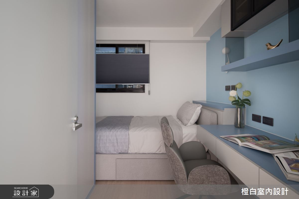 26坪新成屋(5年以下)＿混搭風臥室案例圖片＿橙白室內裝修設計工程有限公司＿橙白_114富宇上城之40