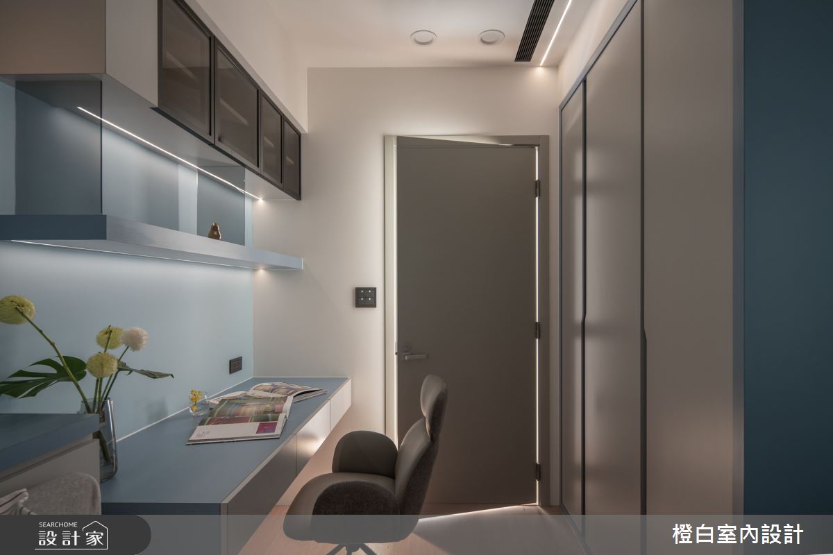 26坪新成屋(5年以下)＿混搭風臥室案例圖片＿橙白室內裝修設計工程有限公司＿橙白_114富宇上城之42