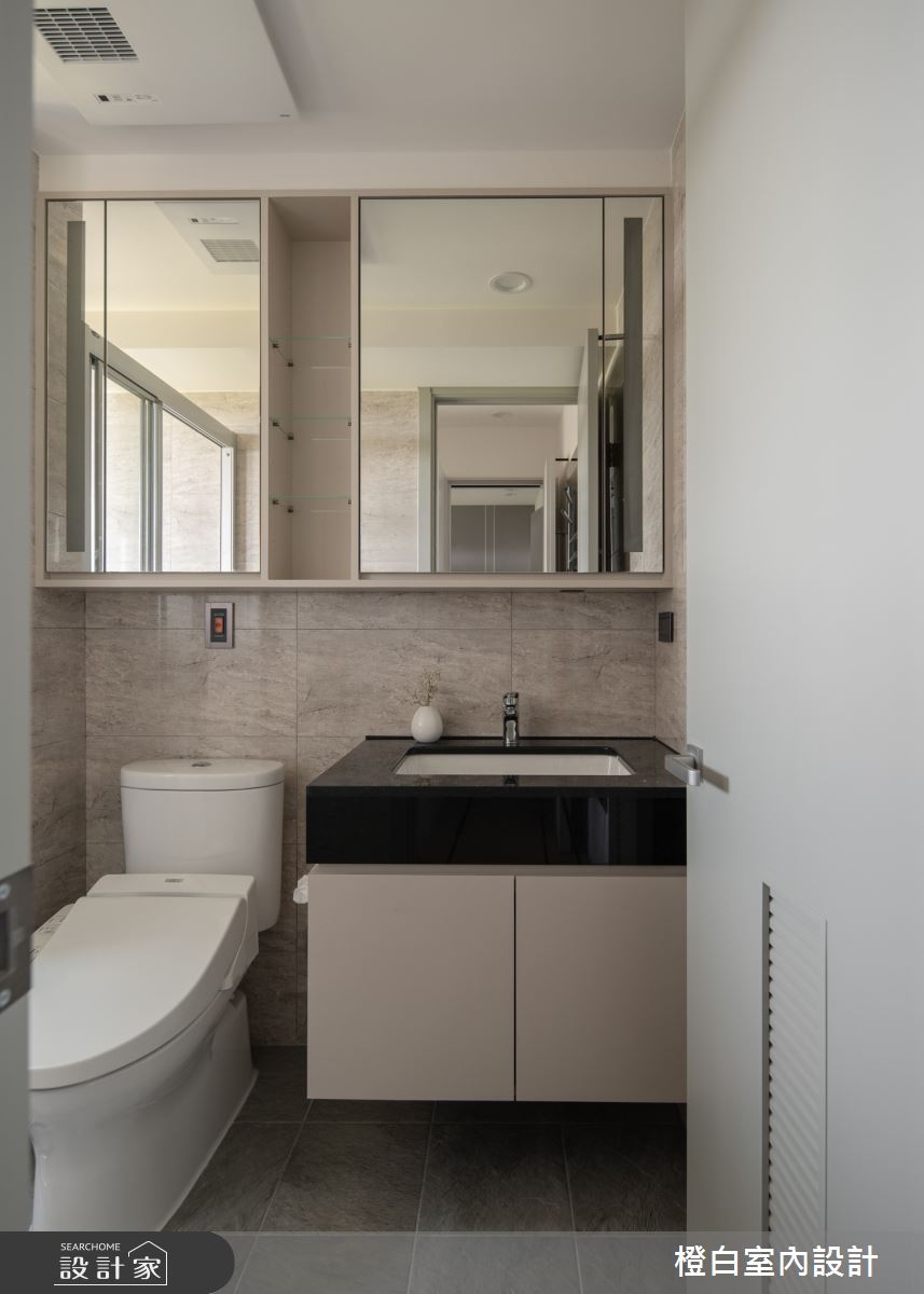 26坪新成屋(5年以下)＿混搭風浴室案例圖片＿橙白室內裝修設計工程有限公司＿橙白_114富宇上城之30