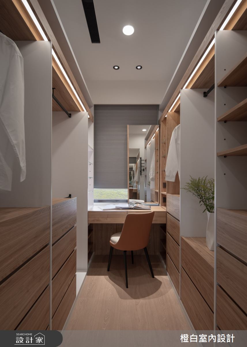 26坪新成屋(5年以下)＿混搭風更衣間案例圖片＿橙白室內裝修設計工程有限公司＿橙白_114富宇上城之34