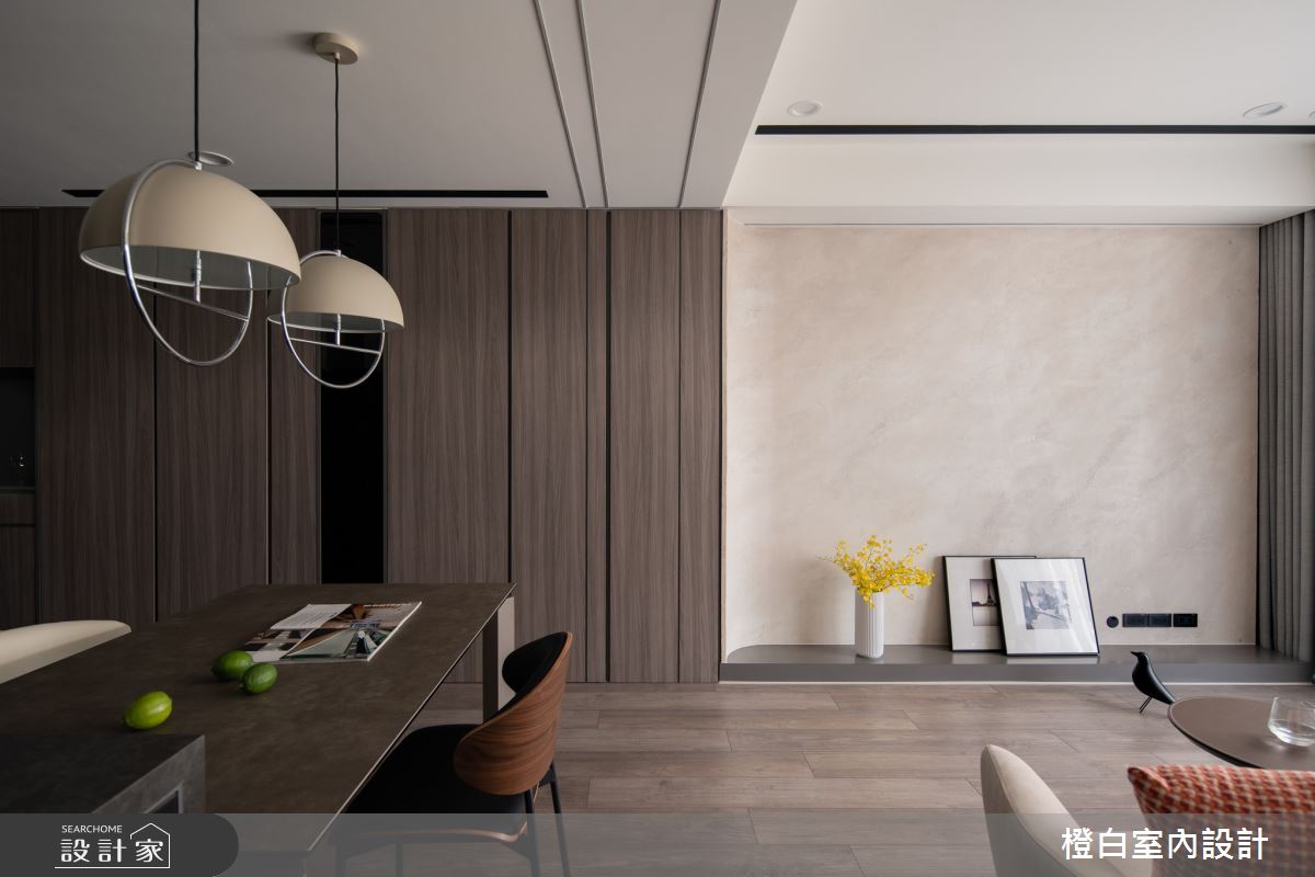 27坪新成屋(5年以下)＿北歐簡約風客廳餐廳案例圖片＿橙白室內裝修設計工程有限公司＿橙白_115文山元利森活之9