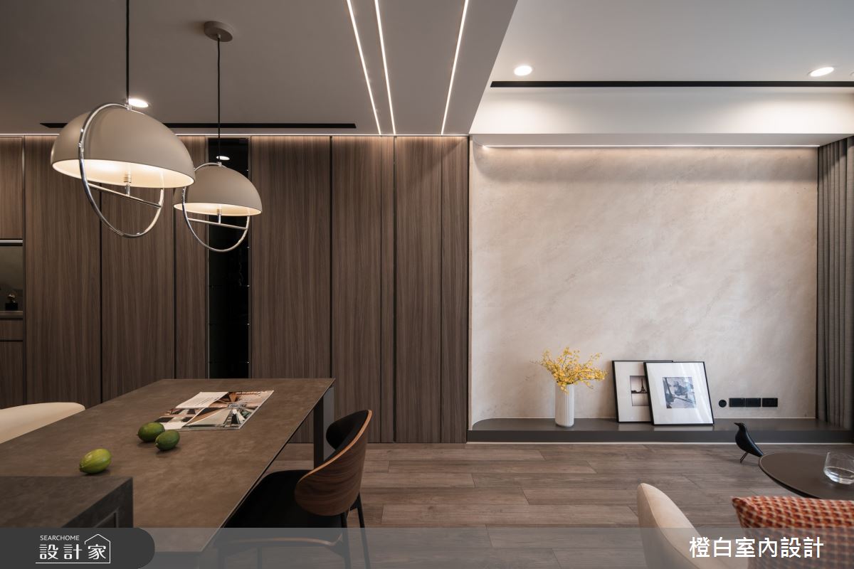 27坪新成屋(5年以下)＿北歐簡約風客廳餐廳案例圖片＿橙白室內裝修設計工程有限公司＿橙白_115文山元利森活之10