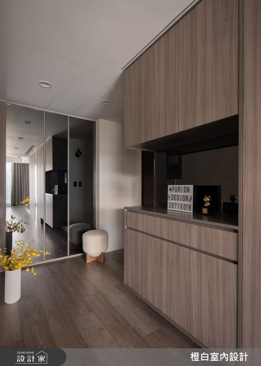 27坪新成屋(5年以下)＿北歐簡約風玄關案例圖片＿橙白室內裝修設計工程有限公司＿橙白_115文山元利森活之12
