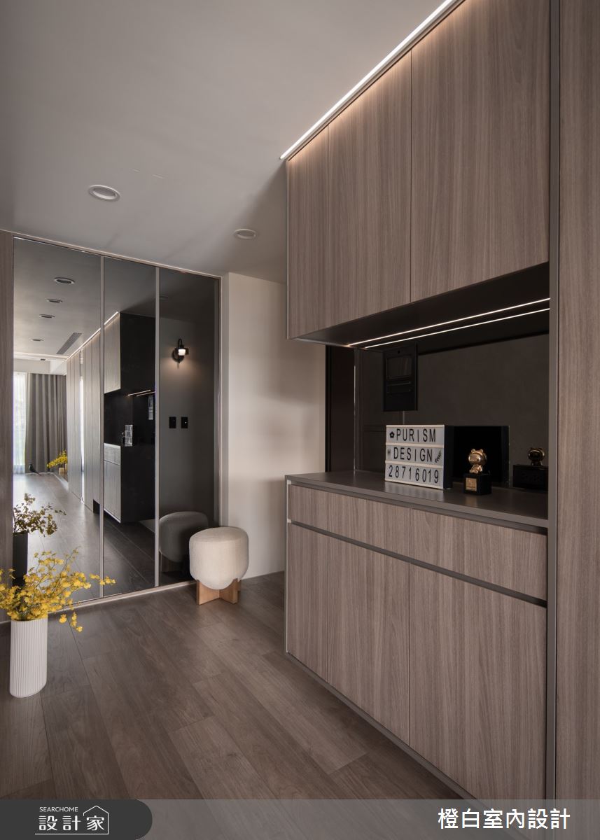 27坪新成屋(5年以下)＿北歐簡約風玄關案例圖片＿橙白室內裝修設計工程有限公司＿橙白_115文山元利森活之13