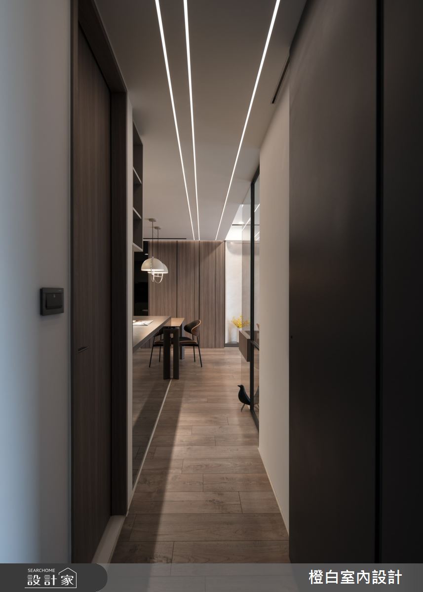 27坪新成屋(5年以下)＿北歐簡約風走廊案例圖片＿橙白室內裝修設計工程有限公司＿橙白_115文山元利森活之20