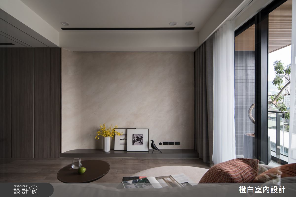 27坪新成屋(5年以下)＿北歐簡約風客廳案例圖片＿橙白室內裝修設計工程有限公司＿橙白_115文山元利森活之26