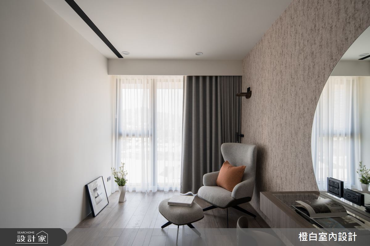 27坪新成屋(5年以下)＿北歐簡約風臥室案例圖片＿橙白室內裝修設計工程有限公司＿橙白_115文山元利森活之32