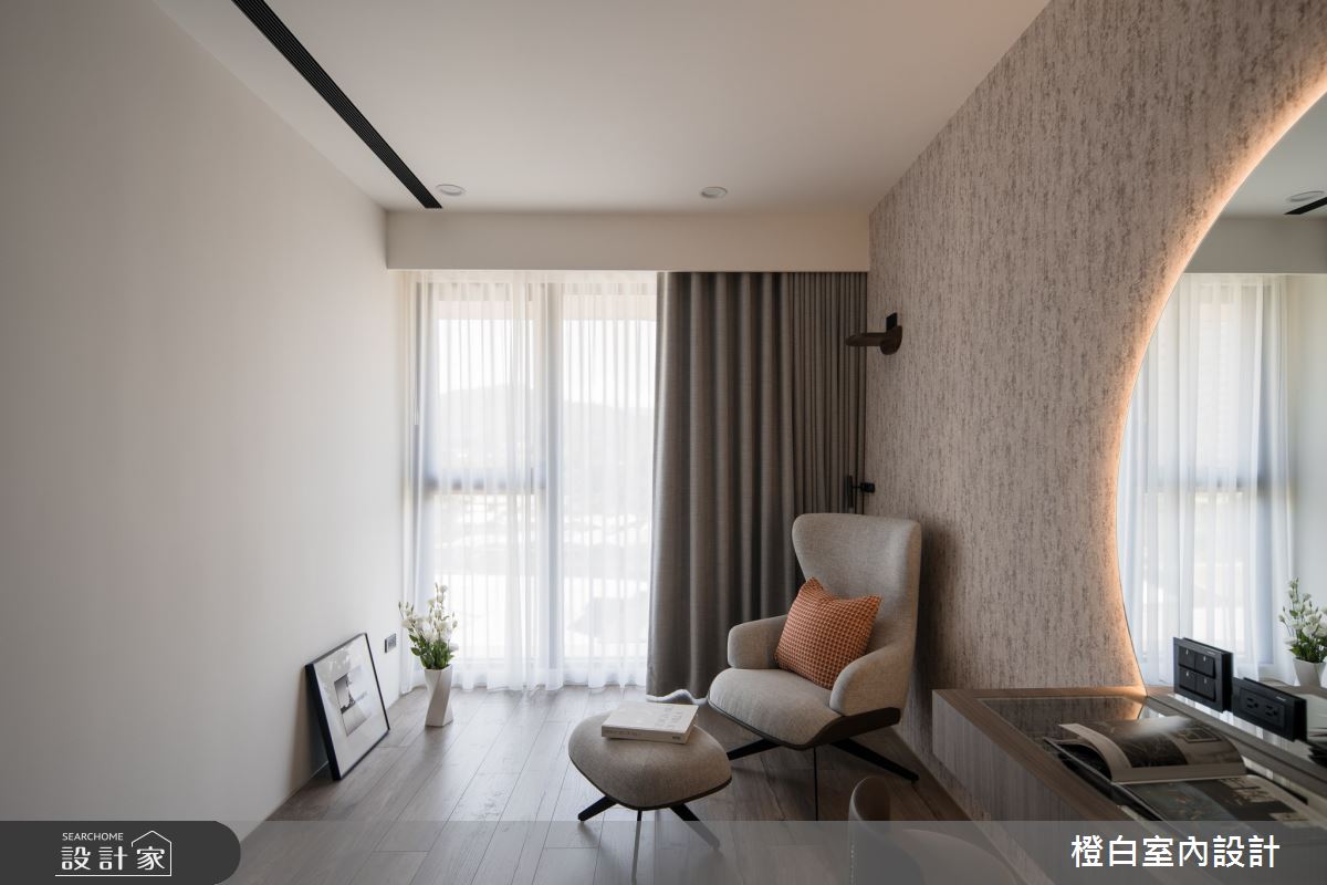 27坪新成屋(5年以下)＿北歐簡約風臥室案例圖片＿橙白室內裝修設計工程有限公司＿橙白_115文山元利森活之33