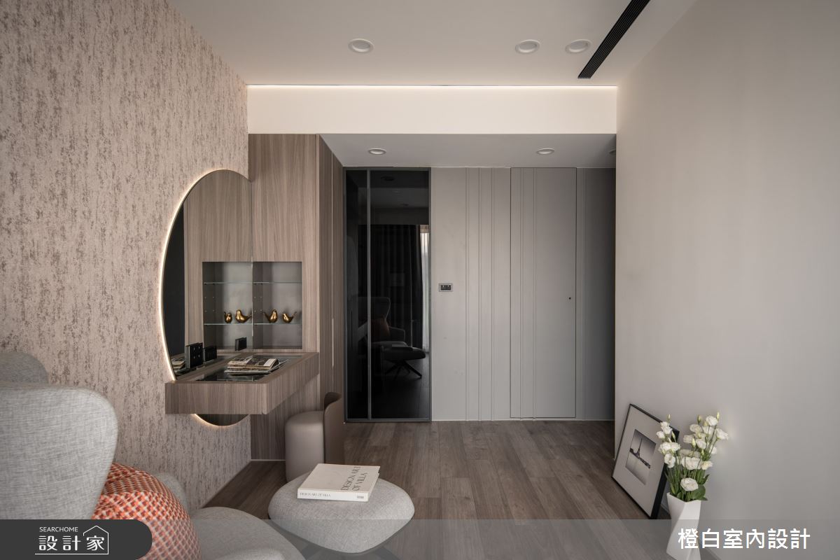 27坪新成屋(5年以下)＿北歐簡約風臥室案例圖片＿橙白室內裝修設計工程有限公司＿橙白_115文山元利森活之40