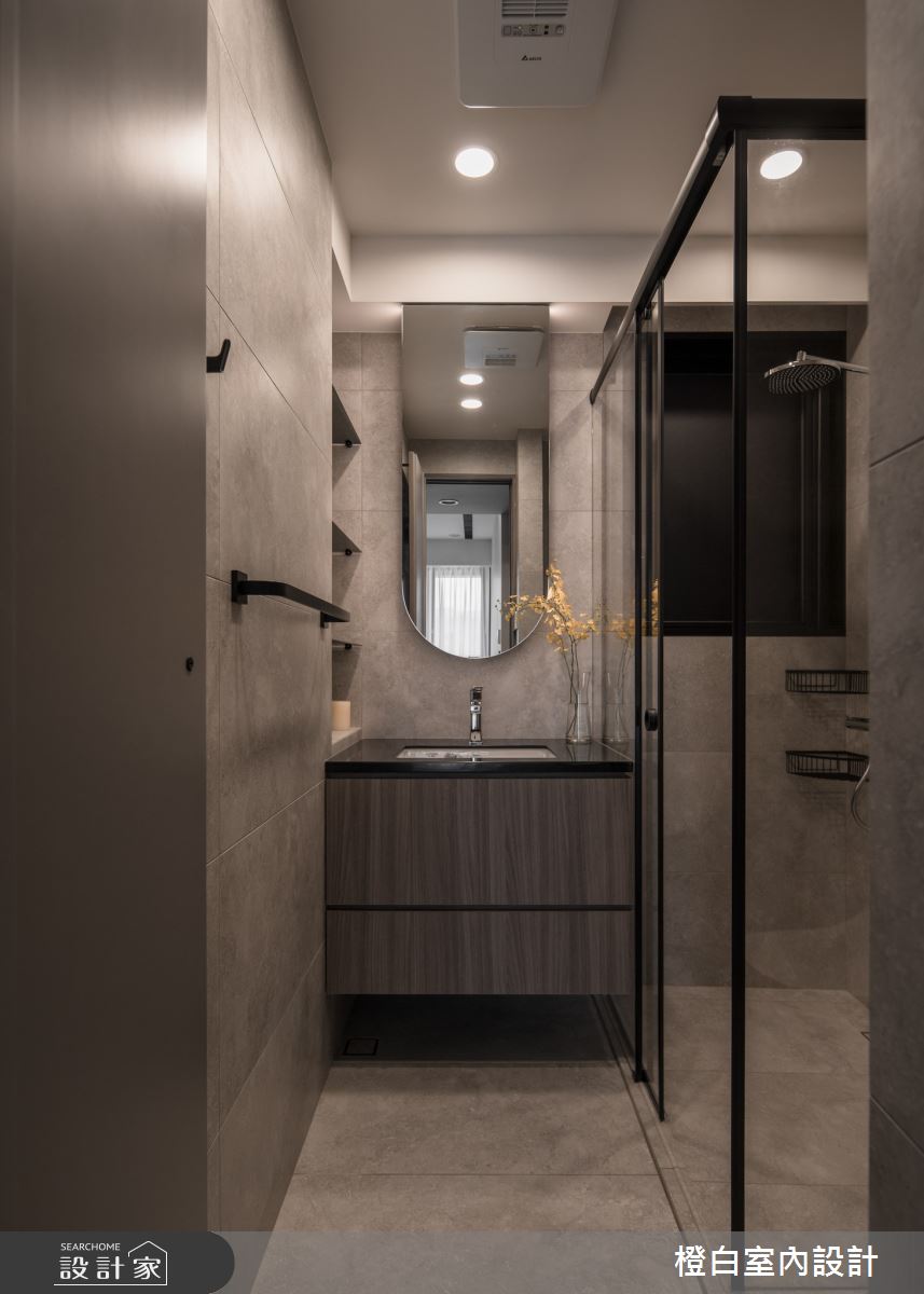 27坪新成屋(5年以下)＿北歐簡約風浴室案例圖片＿橙白室內裝修設計工程有限公司＿橙白_115文山元利森活之43