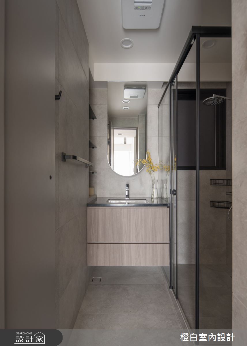 27坪新成屋(5年以下)＿北歐簡約風浴室案例圖片＿橙白室內裝修設計工程有限公司＿橙白_115文山元利森活之44