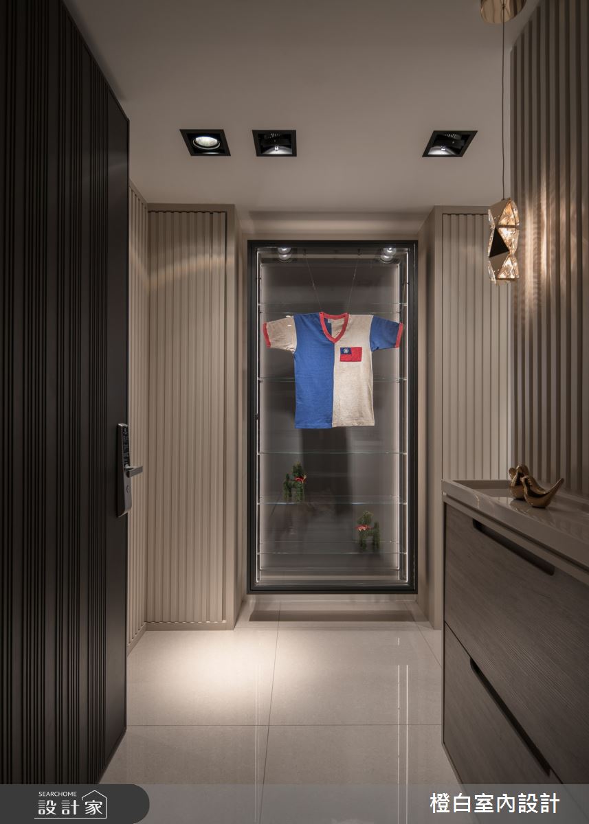 22坪新成屋(5年以下)＿奶油風玄關案例圖片＿橙白室內裝修設計工程有限公司＿橙白_117文山元利森活_奶油風之2