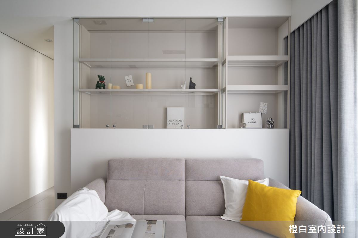 22坪新成屋(5年以下)＿奶油風客廳案例圖片＿橙白室內裝修設計工程有限公司＿橙白_117文山元利森活_奶油風之28