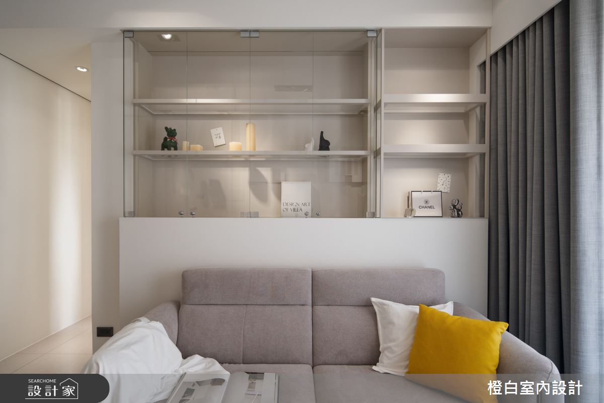 22坪新成屋(5年以下)＿奶油風客廳案例圖片＿橙白室內裝修設計工程有限公司＿橙白_117文山元利森活_奶油風之29