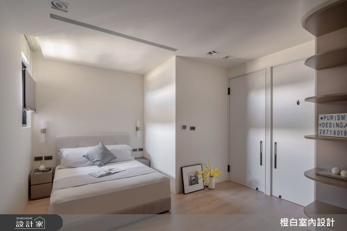 29坪新成屋(5年以下)＿現代風客房案例圖片＿橙白室內裝修設計工程有限公司＿橙白_118文山元利森活_現代風之54