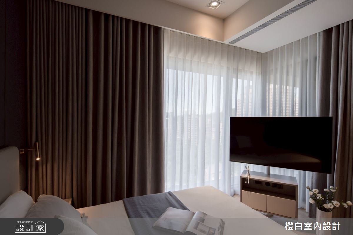 29坪新成屋(5年以下)＿現代風臥室案例圖片＿橙白室內裝修設計工程有限公司＿橙白_118文山元利森活_現代風之37