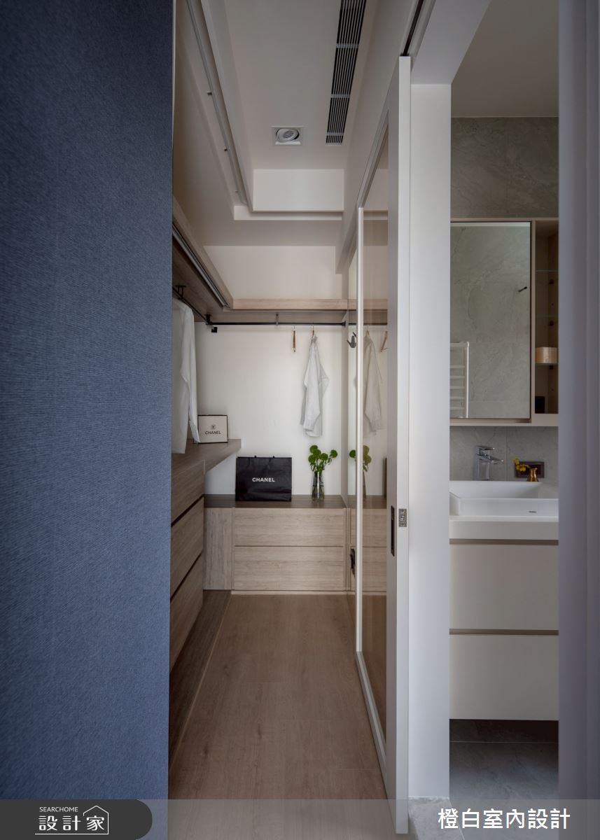29坪新成屋(5年以下)＿現代風更衣間浴室案例圖片＿橙白室內裝修設計工程有限公司＿橙白_118文山元利森活_現代風之43