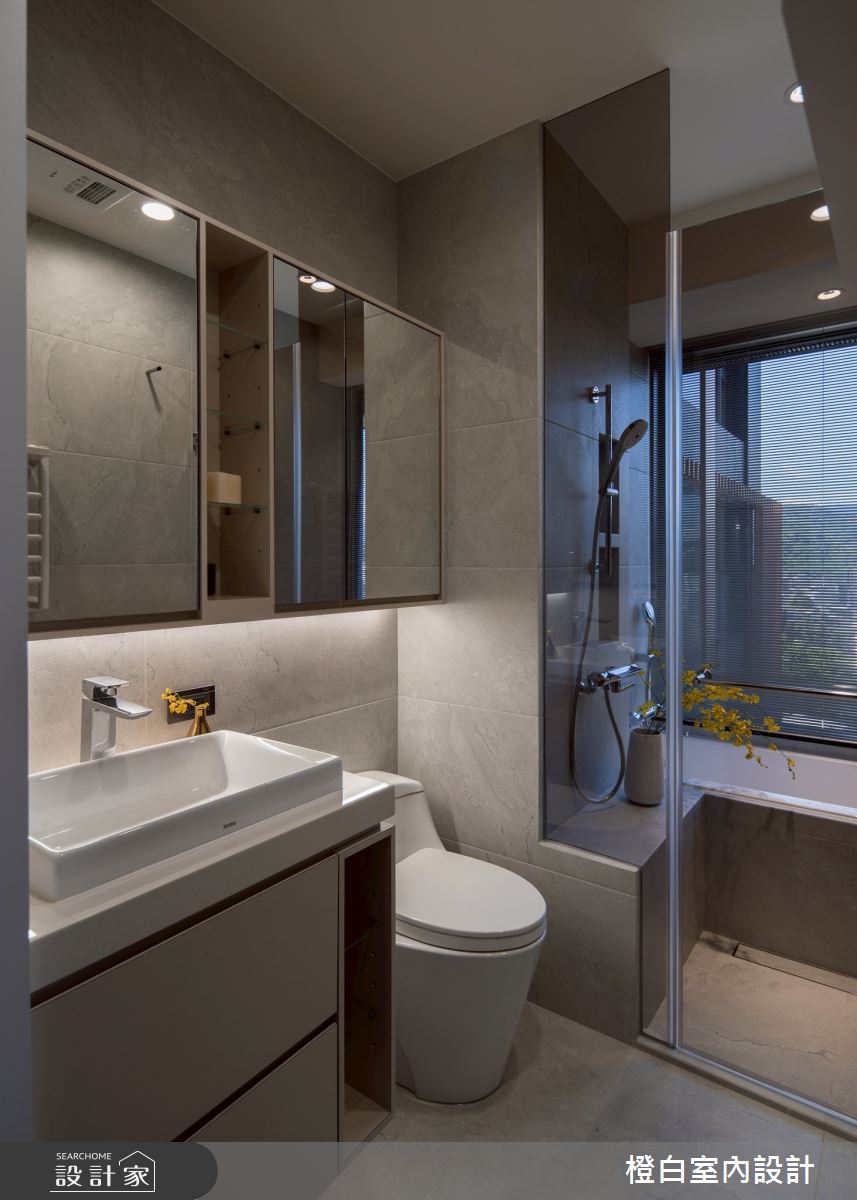 29坪新成屋(5年以下)＿現代風浴室案例圖片＿橙白室內裝修設計工程有限公司＿橙白_118文山元利森活_現代風之49