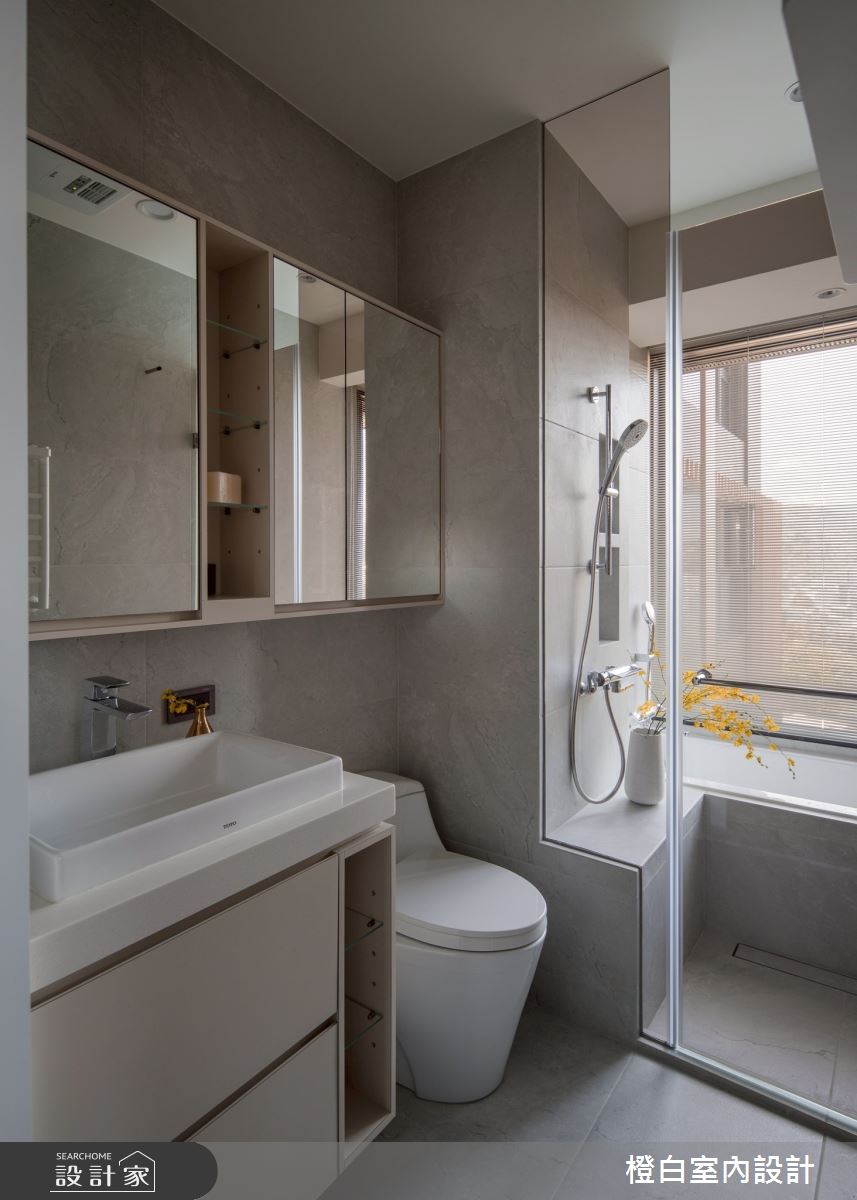 29坪新成屋(5年以下)＿現代風浴室案例圖片＿橙白室內裝修設計工程有限公司＿橙白_118文山元利森活_現代風之50