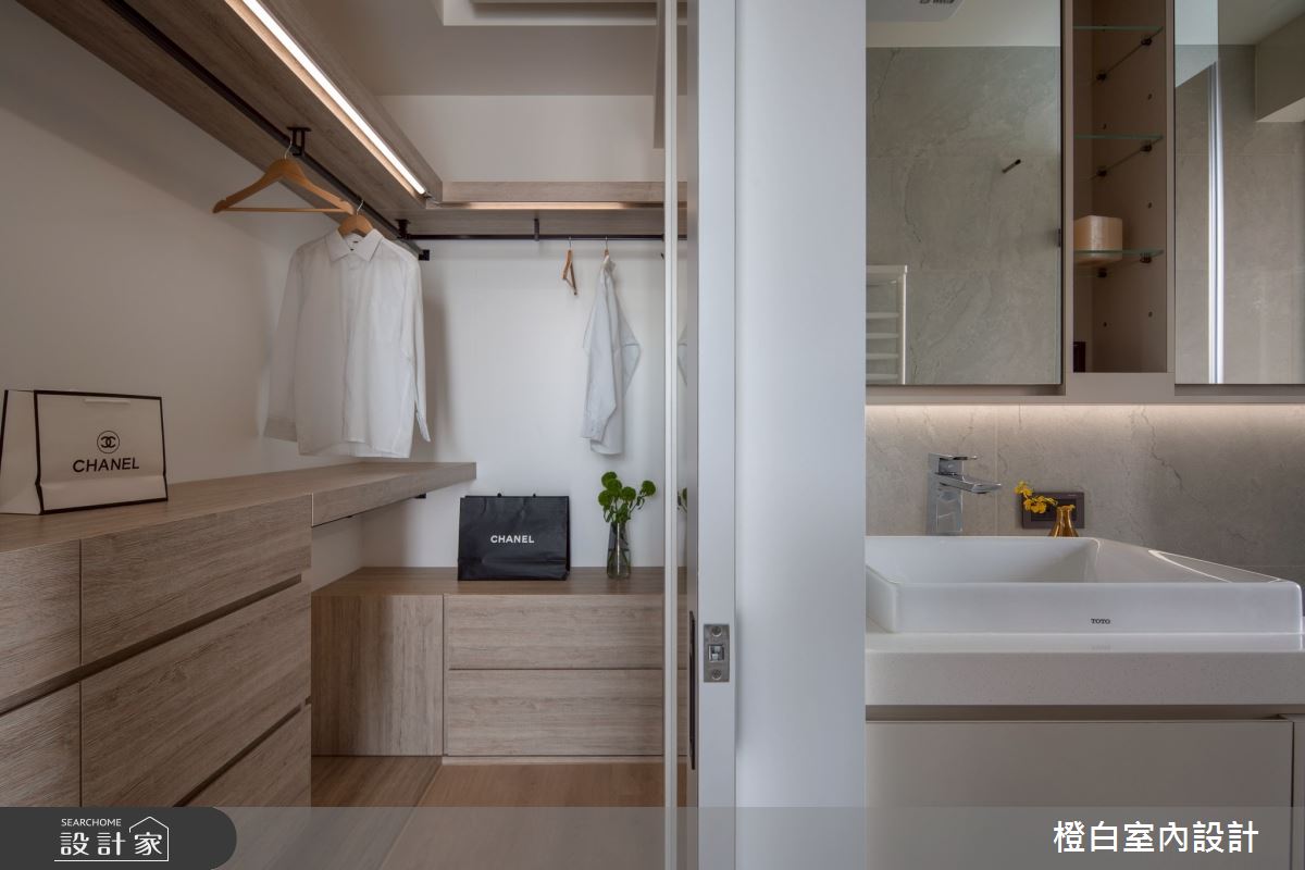 29坪新成屋(5年以下)＿現代風更衣間浴室案例圖片＿橙白室內裝修設計工程有限公司＿橙白_118文山元利森活_現代風之51