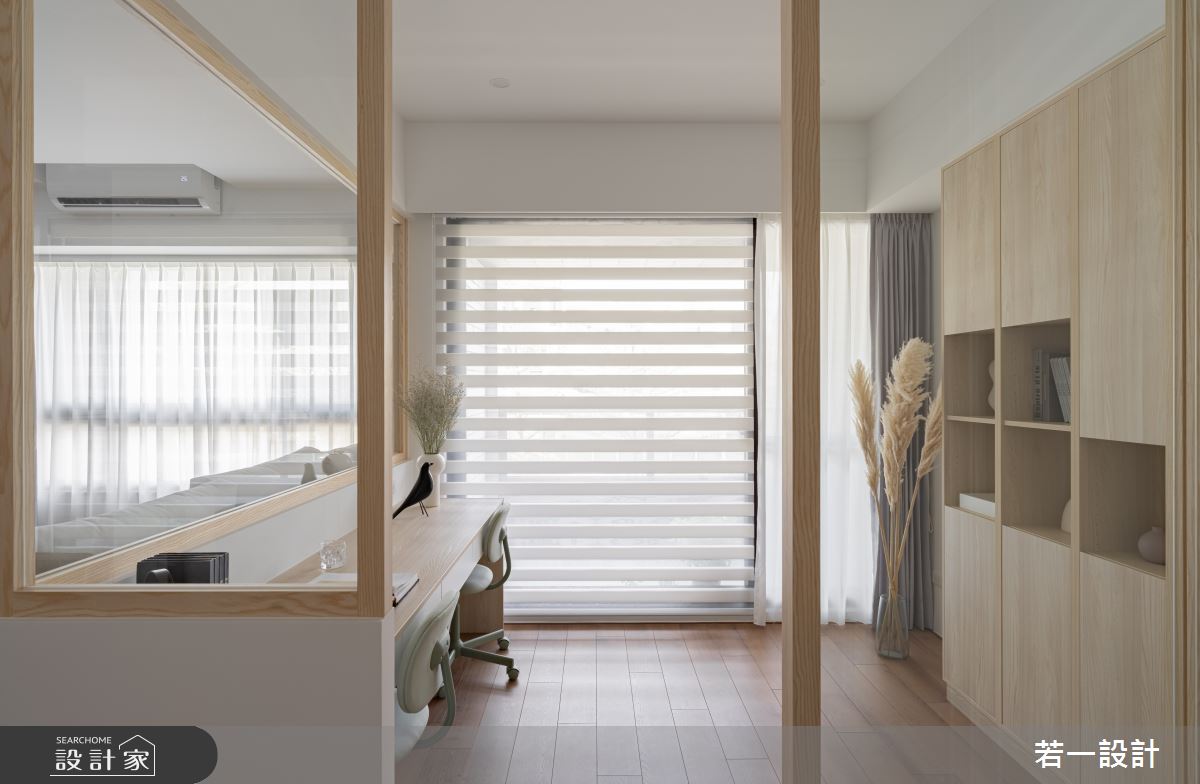 30坪新成屋(5年以下)＿日式簡約風書房工作區案例圖片＿若一設計＿若一_恬恬圈之10