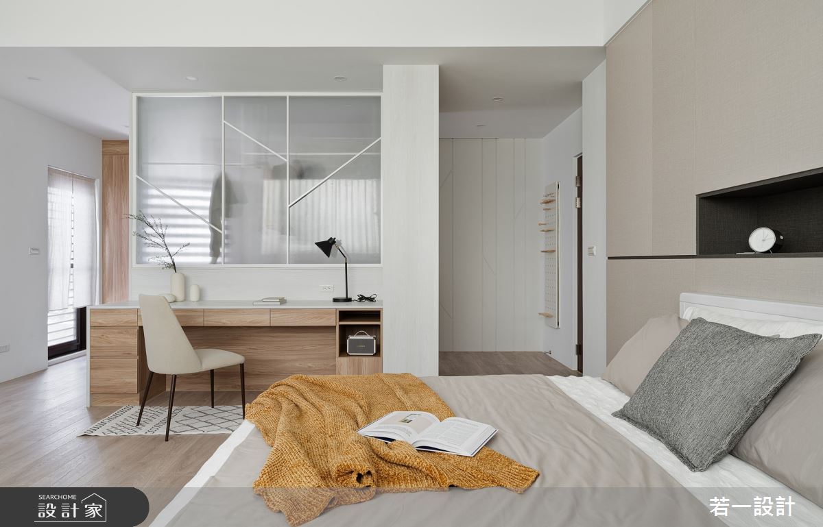 26坪新成屋(5年以下)＿北歐風臥室更衣間案例圖片＿若一設計＿若一_恬淡之10