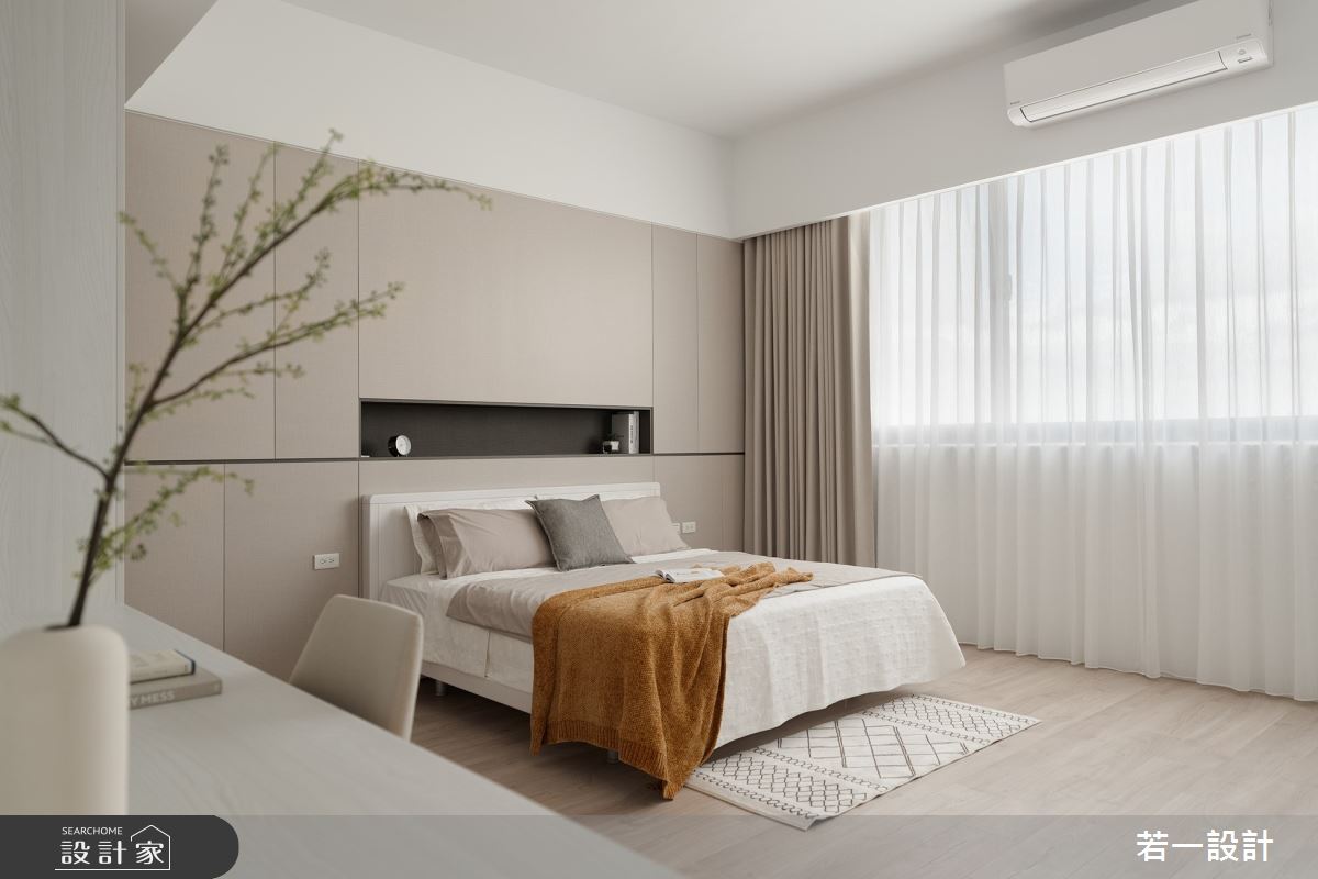 26坪新成屋(5年以下)＿北歐風臥室案例圖片＿若一設計＿若一_恬淡之11