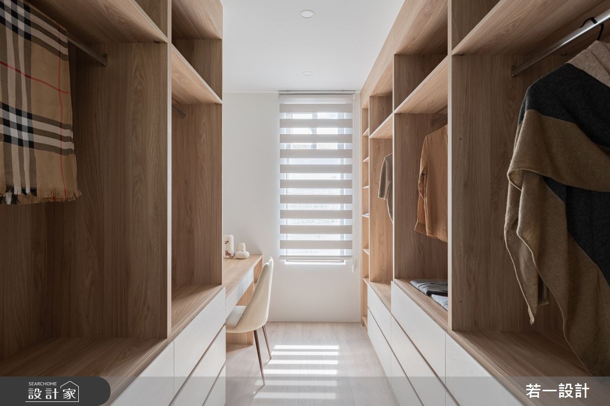 26坪新成屋(5年以下)＿北歐風更衣間案例圖片＿若一設計＿若一_恬淡之13