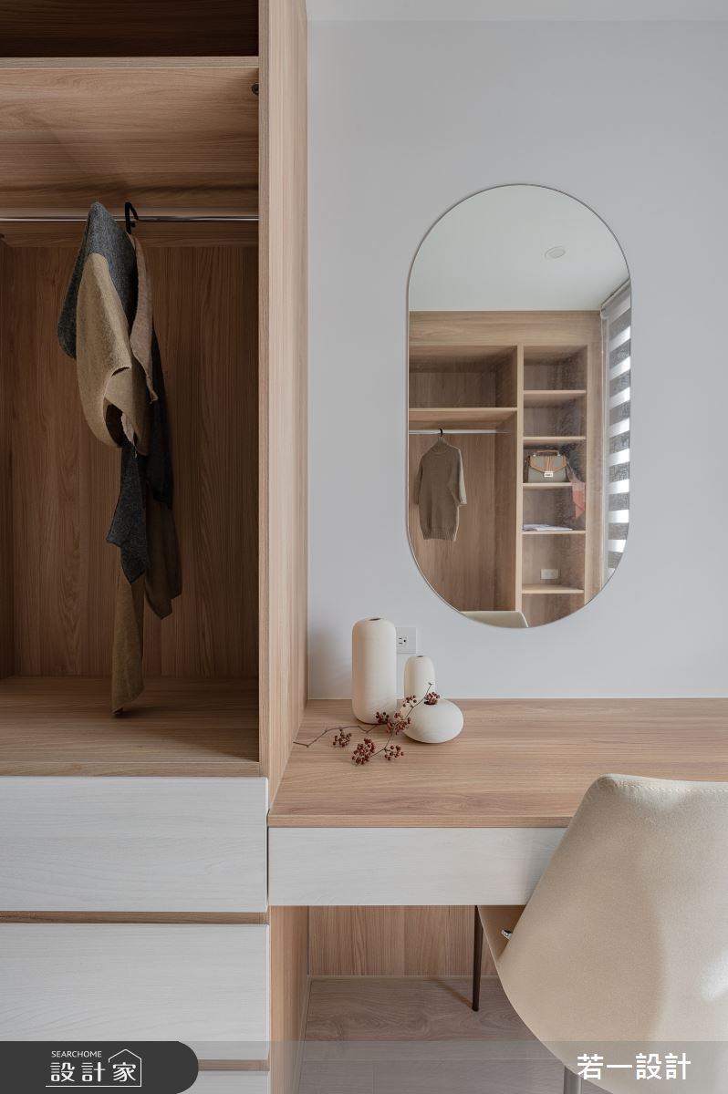 26坪新成屋(5年以下)＿北歐風更衣間案例圖片＿若一設計＿若一_恬淡之14