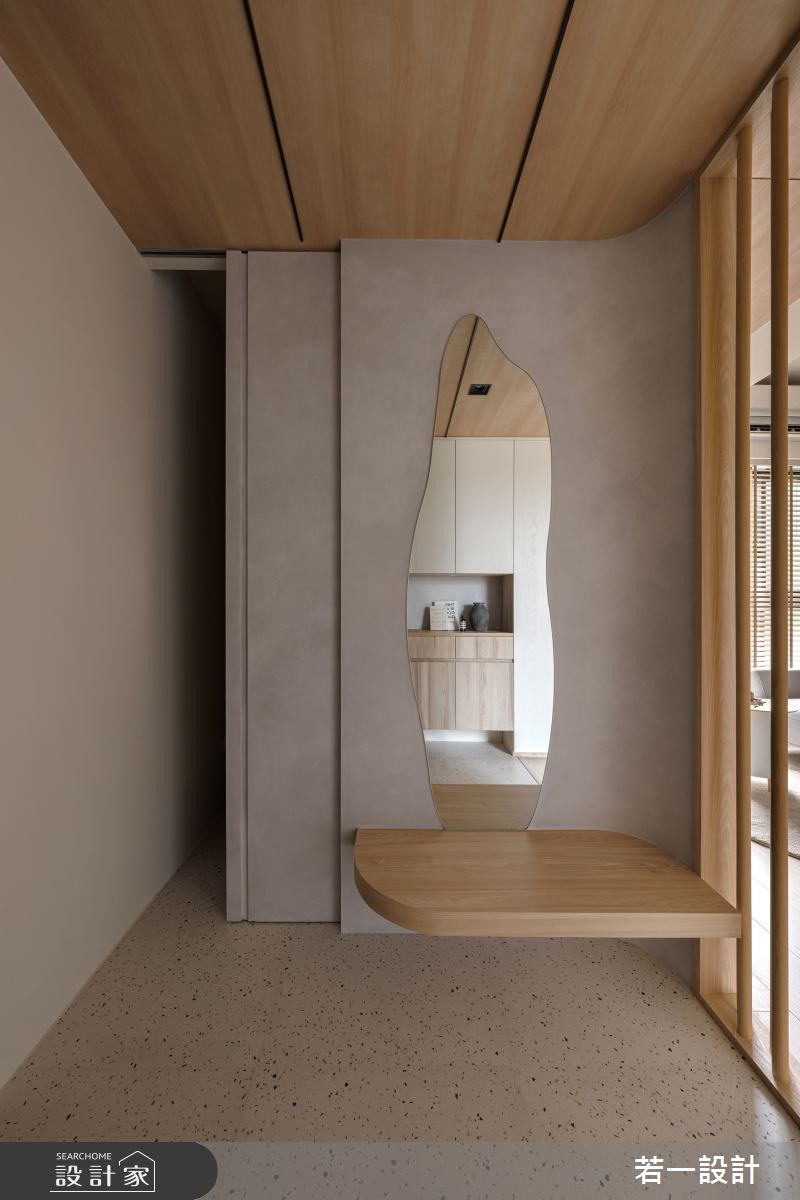 20坪新成屋(5年以下)＿日式簡約風玄關案例圖片＿若一設計＿若一_暖寓之5