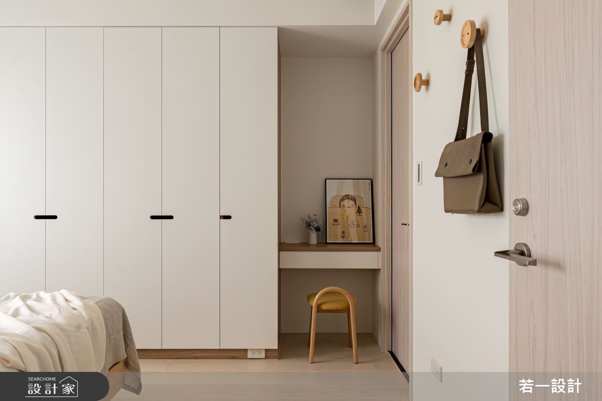 20坪新成屋(5年以下)＿日式簡約風臥室案例圖片＿若一設計＿若一_暖寓之14