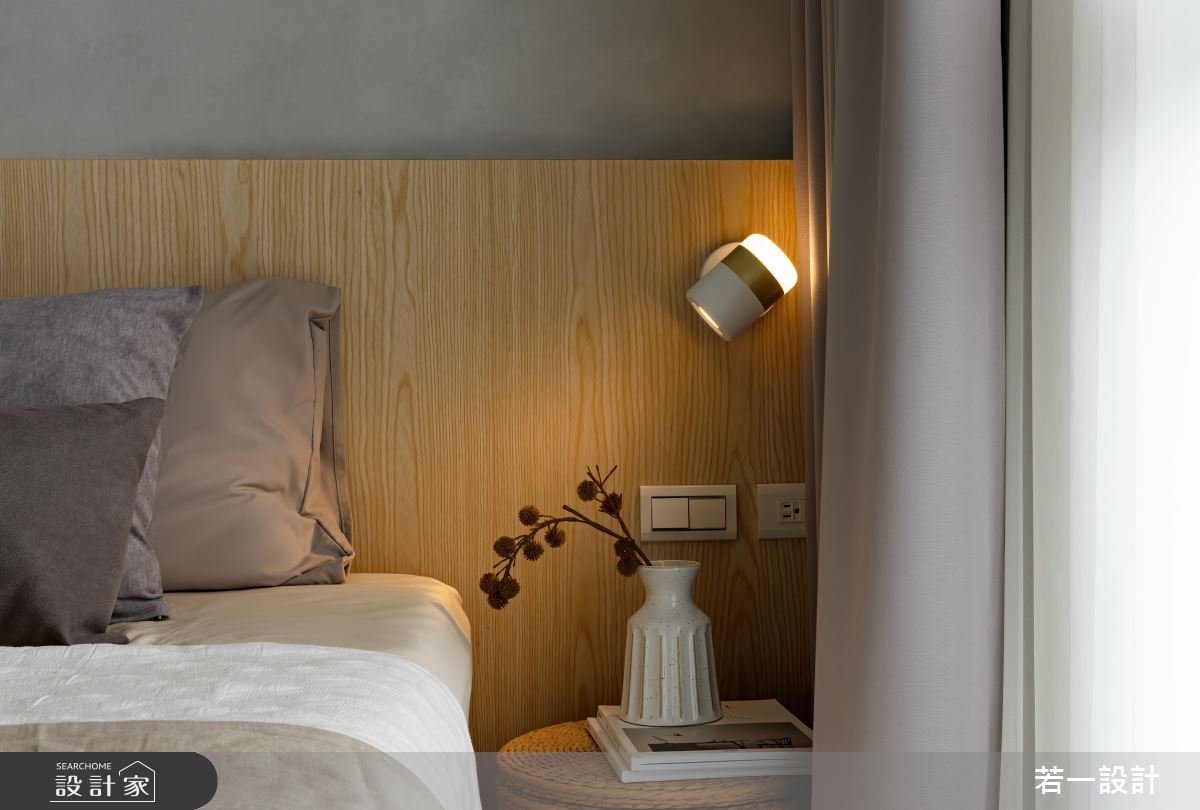 20坪新成屋(5年以下)＿日式簡約風臥室案例圖片＿若一設計＿若一_暖寓之15