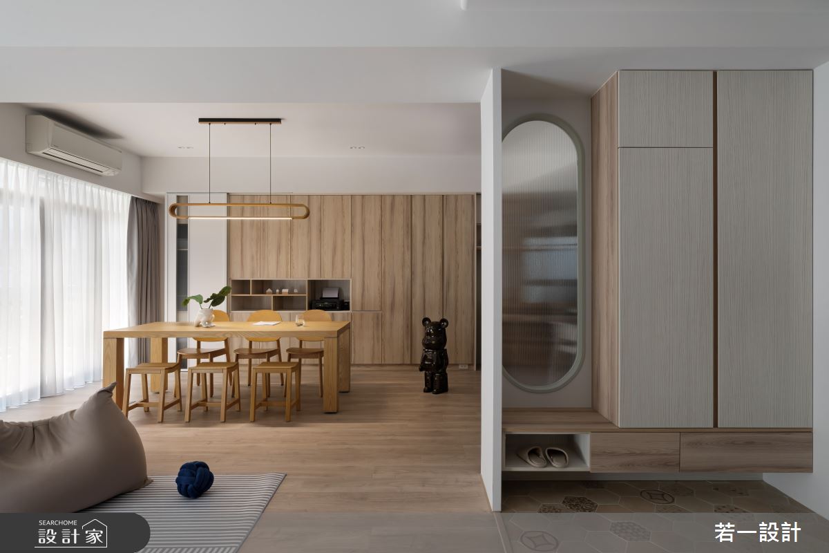 36坪新古屋(10年以下)＿日式無印風玄關餐廳案例圖片＿若一設計＿若一_煦煦之3