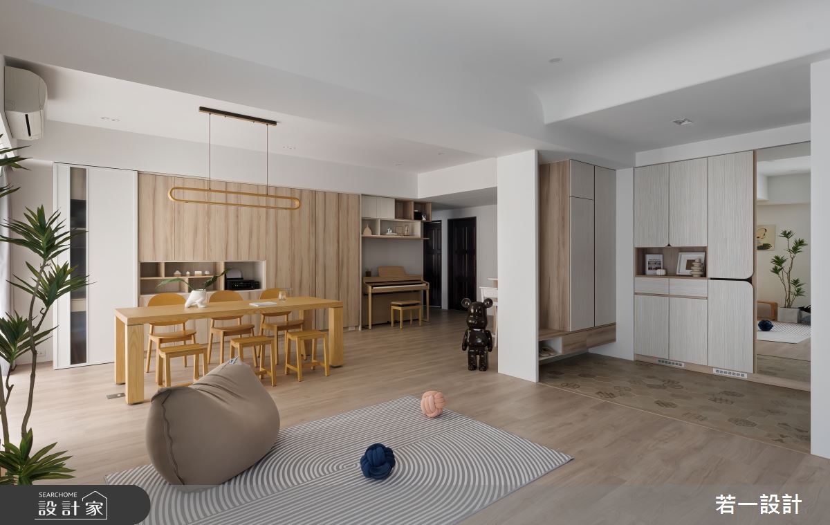 36坪新古屋(10年以下)＿日式無印風玄關餐廳案例圖片＿若一設計＿若一_煦煦之11