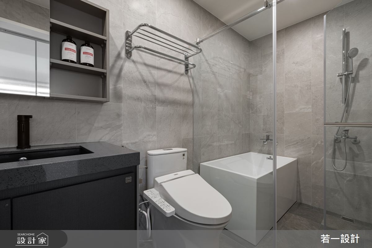 106坪老屋(16~30年)＿日式無印風浴室案例圖片＿若一設計＿若一_入暮之23