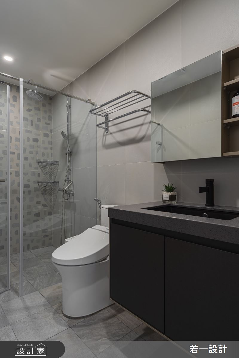 106坪老屋(16~30年)＿日式無印風浴室案例圖片＿若一設計＿若一_入暮之24