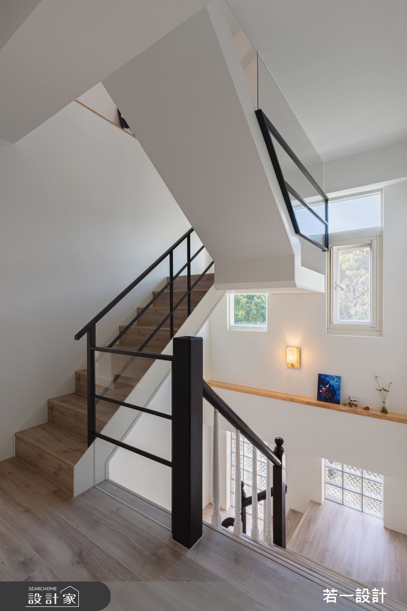 106坪老屋(16~30年)＿日式無印風樓梯案例圖片＿若一設計＿若一_入暮之19