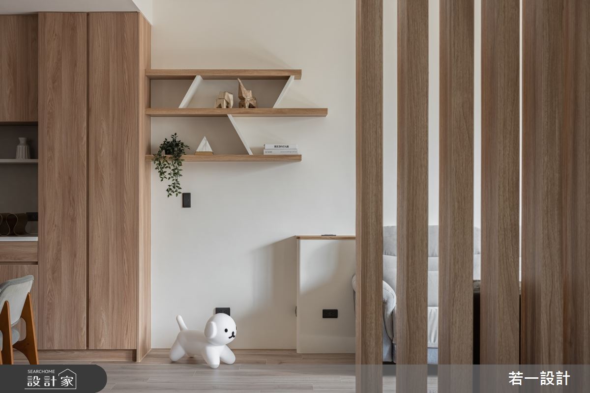 106坪老屋(16~30年)＿日式無印風客廳案例圖片＿若一設計＿若一_入暮之14