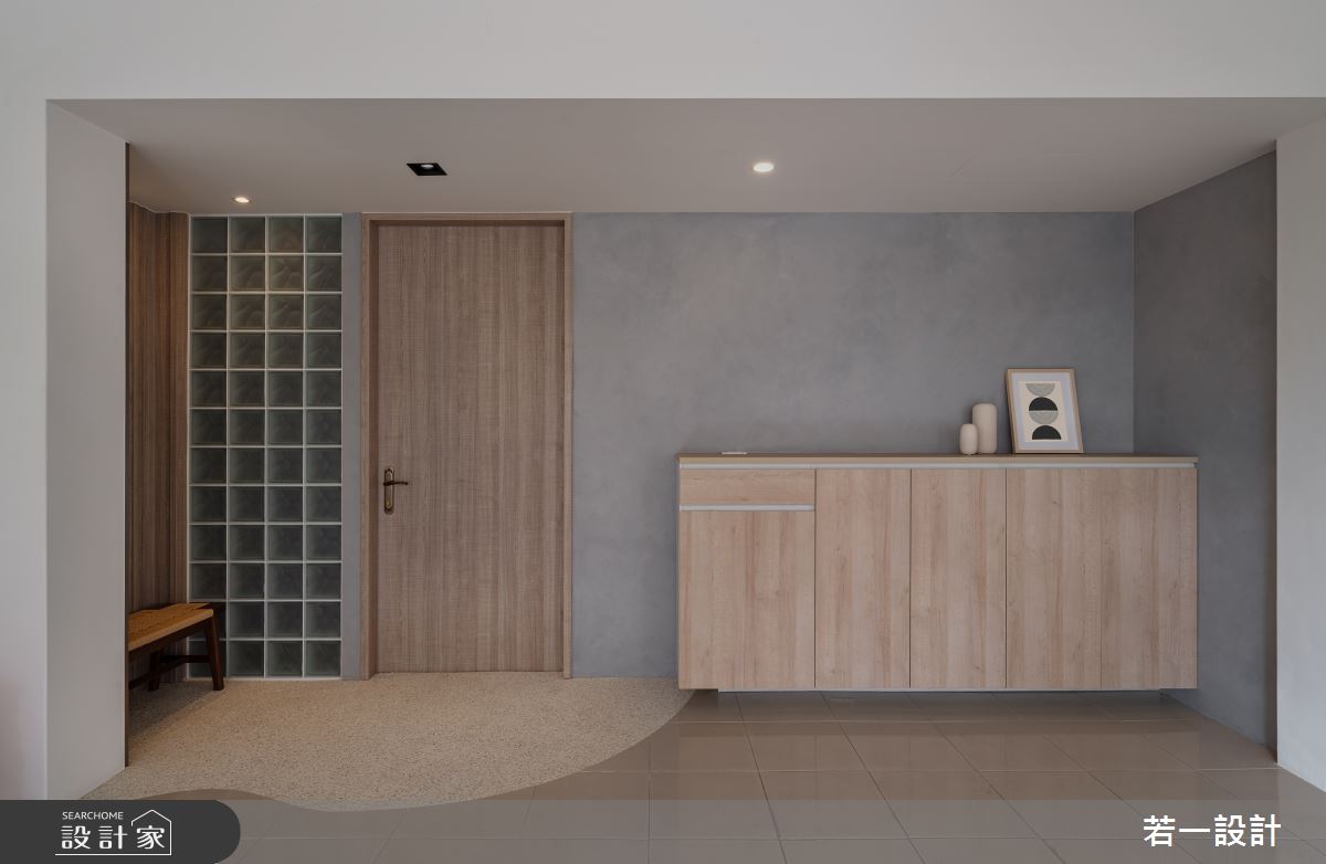106坪老屋(16~30年)＿日式無印風玄關案例圖片＿若一設計＿若一_入暮之2