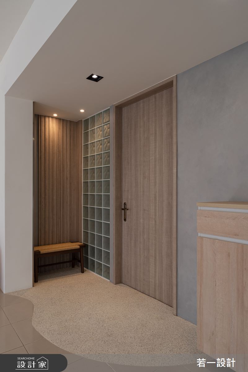 106坪老屋(16~30年)＿日式無印風玄關案例圖片＿若一設計＿若一_入暮之1