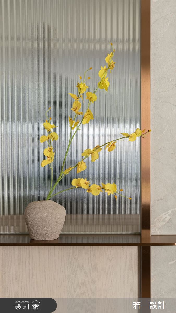 80坪新成屋(5年以下)＿輕奢風客廳案例圖片＿若一設計＿若一_蘊意之10