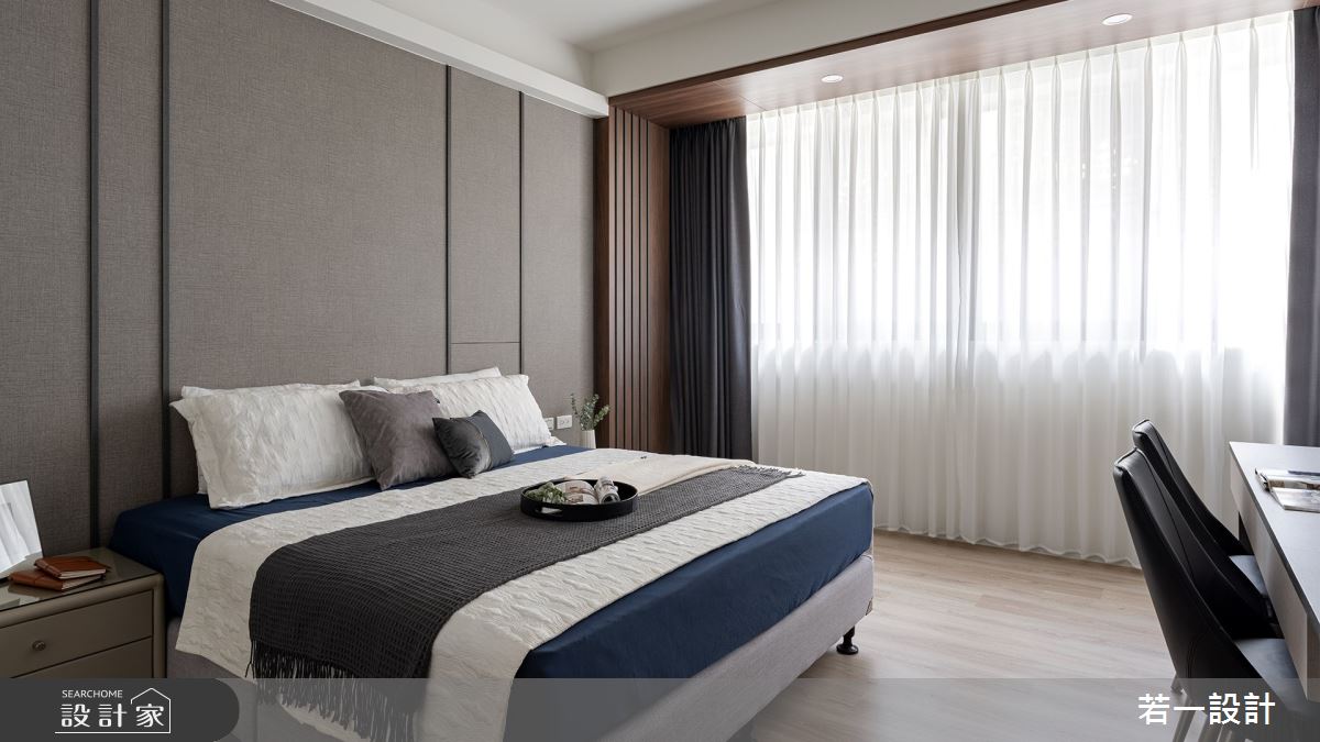 80坪新成屋(5年以下)＿輕奢風臥室案例圖片＿若一設計＿若一_蘊意之13