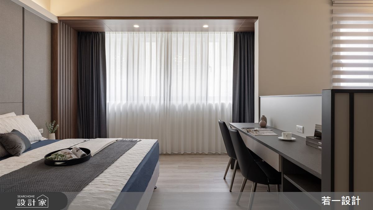 80坪新成屋(5年以下)＿輕奢風臥室案例圖片＿若一設計＿若一_蘊意之14