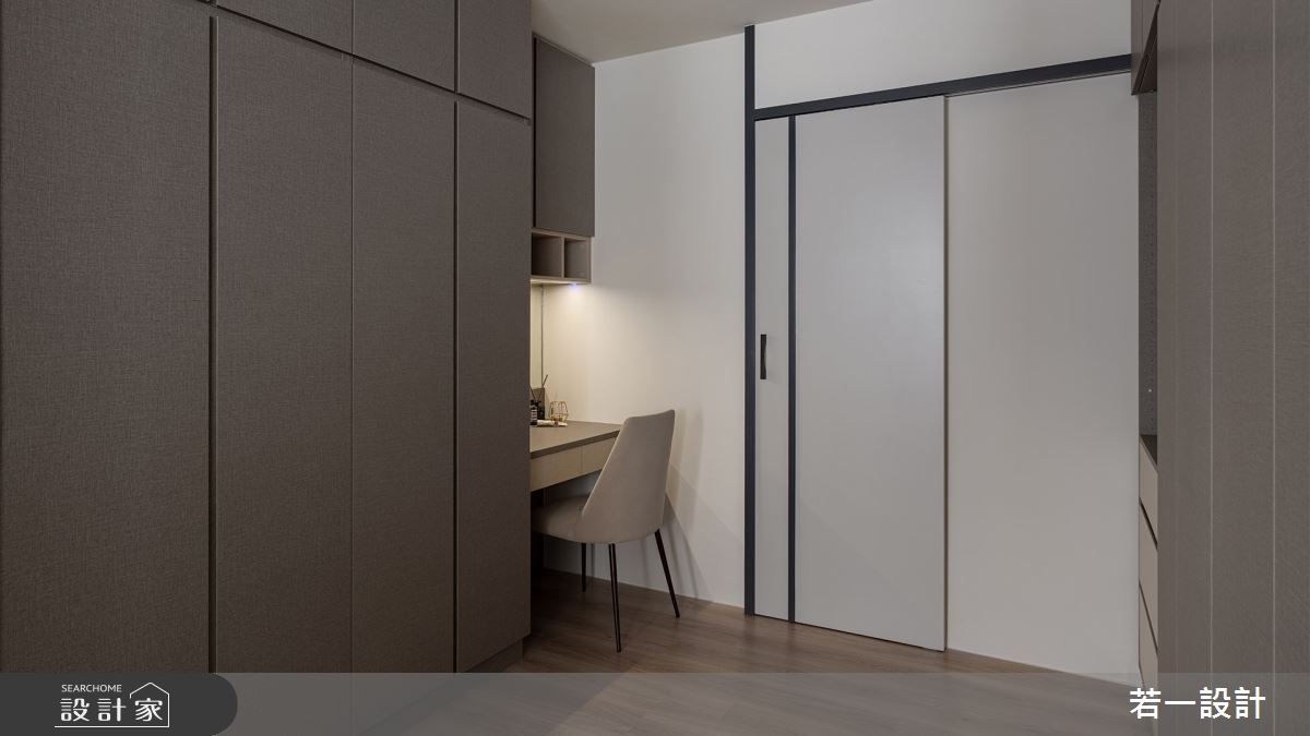 80坪新成屋(5年以下)＿輕奢風臥室案例圖片＿若一設計＿若一_蘊意之17