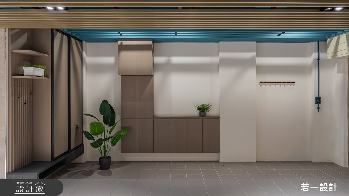 80坪新成屋(5年以下)＿輕奢風玄關案例圖片＿若一設計＿若一_蘊意之24