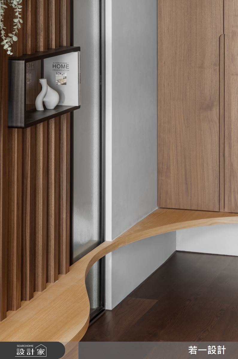 38坪新成屋(5年以下)＿現代人文風玄關案例圖片＿若一設計＿若一_靜憩之1